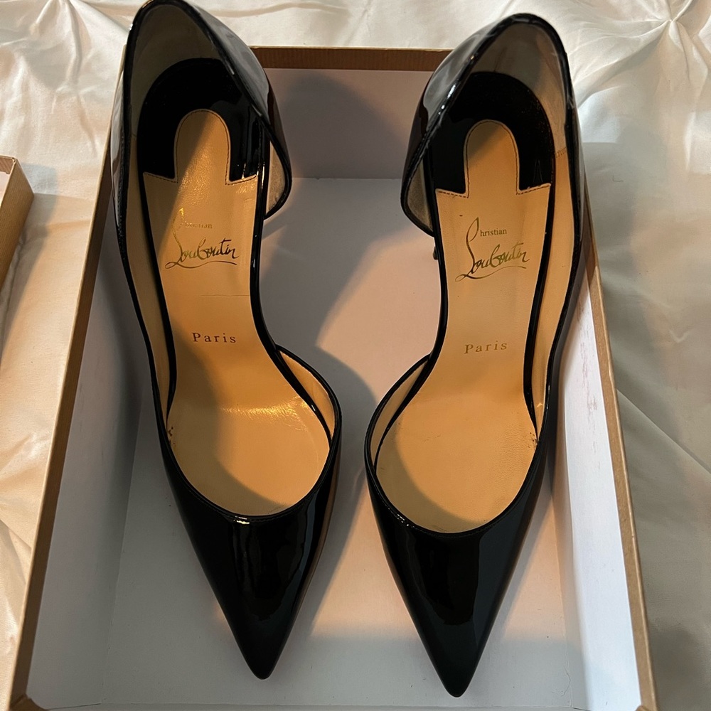Size 40 Christian Louboutins Iriza 100 Patent